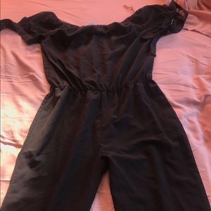 Black Off Shoulder Jumpsuit